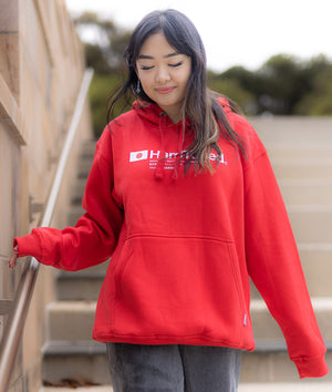 Hardtuned Essential Womens Hoodie - Red