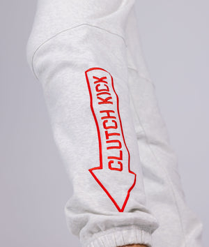 Women's Clutch Kick P1 Fleece Track Pants - White