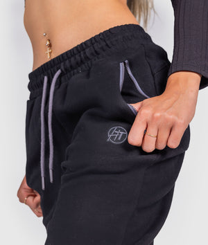 Women's Katakana P1 Fleece Track Pants - Black