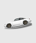 Nissan Zenki S14 Sticker - White