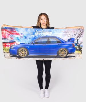 Subaru WRX STI Blobeye Garage Flag