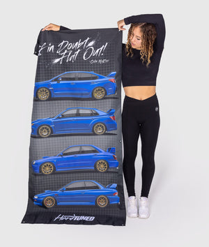 Subaru WRX Generations Garage Flag