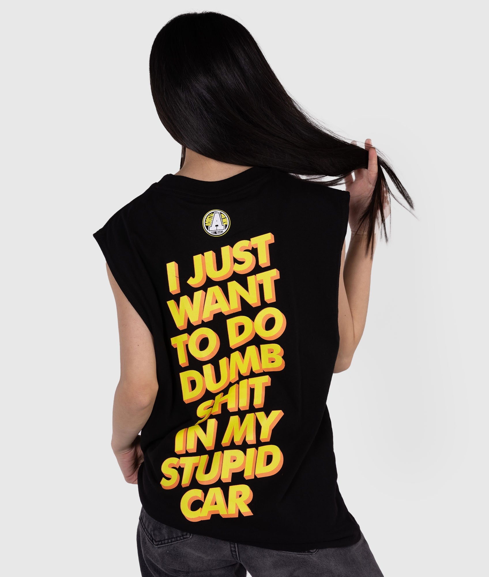 Womens Stupid Car Tank Top