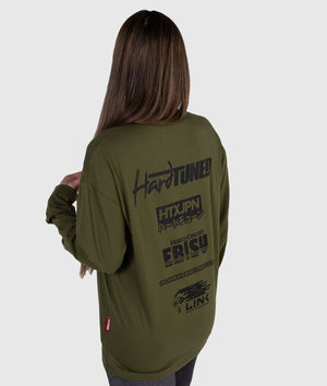 Womens Drift Matsuri Track Tee - Khaki