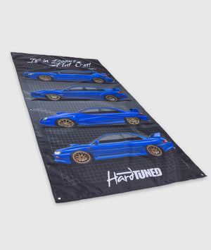 Subaru WRX Generations Garage Flag