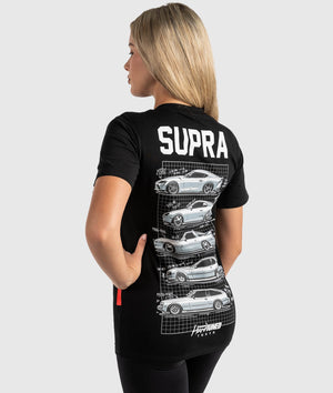 Womens Toyota Supra Generations Tee