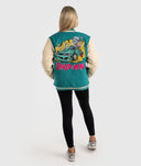Womens Shred Til Ya Dead Varsity Jacket