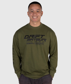 Drift Matsuri Track Tee - Khaki