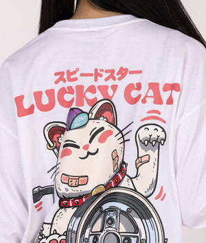 Womens Lucky Cat Longsleeve Tee