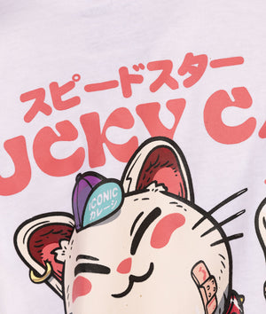 Womens Lucky Cat Longsleeve Tee