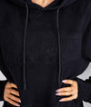 Women&#39;s Hardtuned Embossed P1 Fleece Hoodie - Black