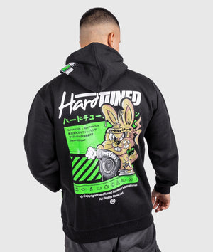 Black Bunny Hoodie - Hardtuned