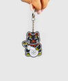 Black Kitty Rubber Key Ring - Hardtuned