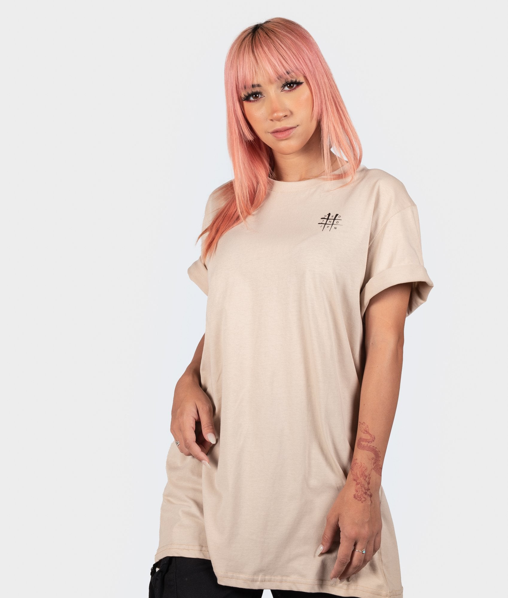 Bloodbath Womens Tee - Tan - Hardtuned