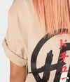 Bloodbath Womens Tee - Tan - Hardtuned