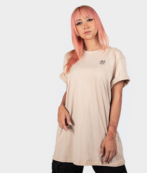 Bloodbath Womens Tee - Tan - Hardtuned