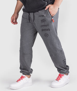 Clutch Kick P1 Fleece Track Pants - Charcoal - Hardtuned