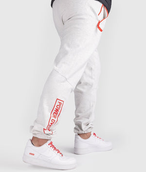 Clutch Kick P1 Fleece Track Pants - White - Hardtuned