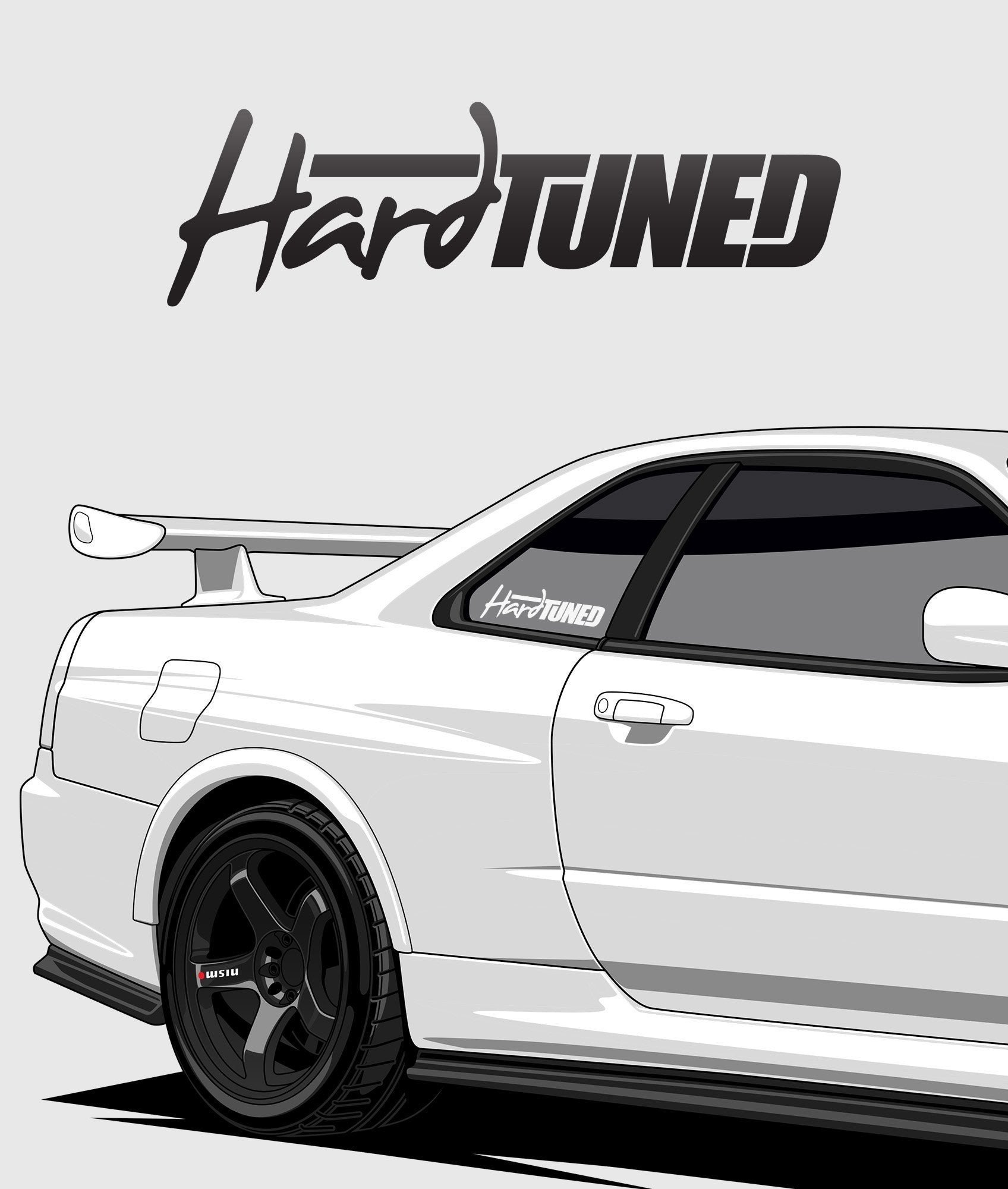 Hardtuned Classic Vinyl Sticker - Hardtuned