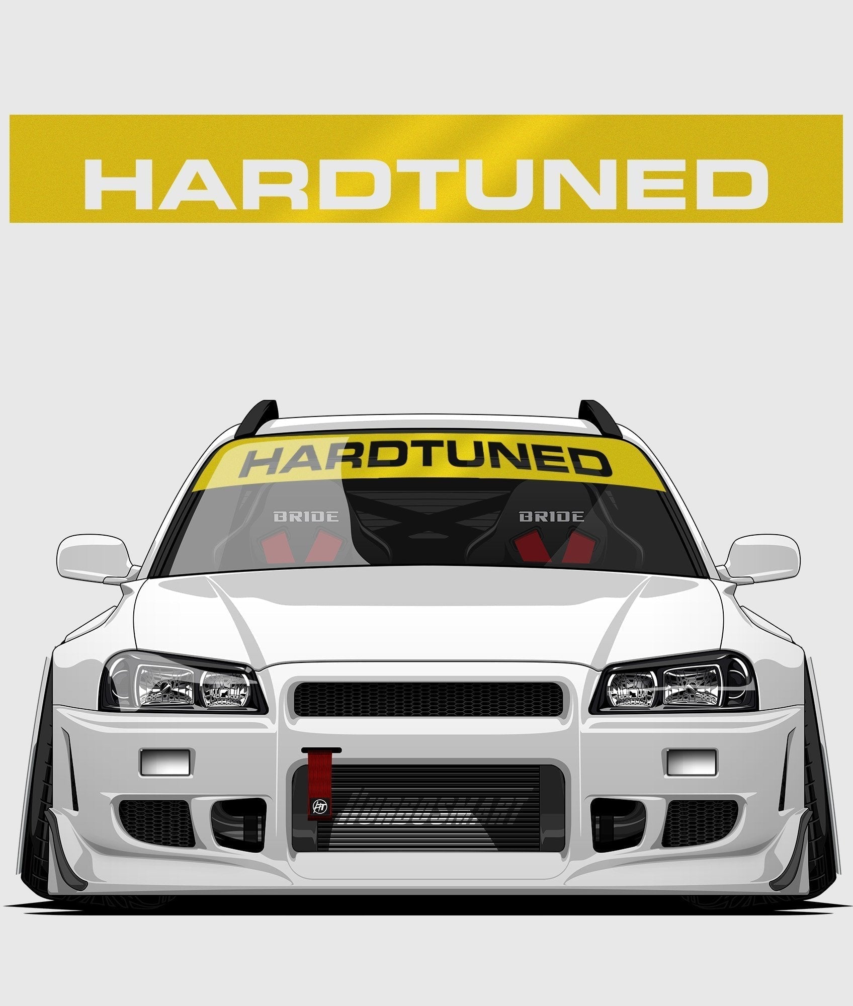 Hardtuned Cutout Window Banner - Hardtuned