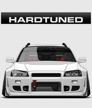 Hardtuned Cutout Window Banner - Hardtuned