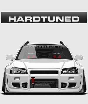 Hardtuned Cutout Window Banner - Hardtuned