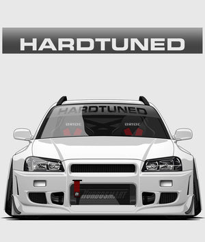 Hardtuned Cutout Window Banner - Hardtuned