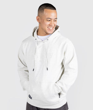 Hardtuned Embossed P1 Fleece Hoodie - White - Hardtuned