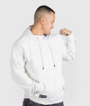 Hardtuned Embossed P1 Fleece Hoodie - White - Hardtuned