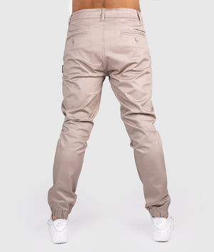 HardTuned Grid Cuffed Chinos - Tan - Hardtuned