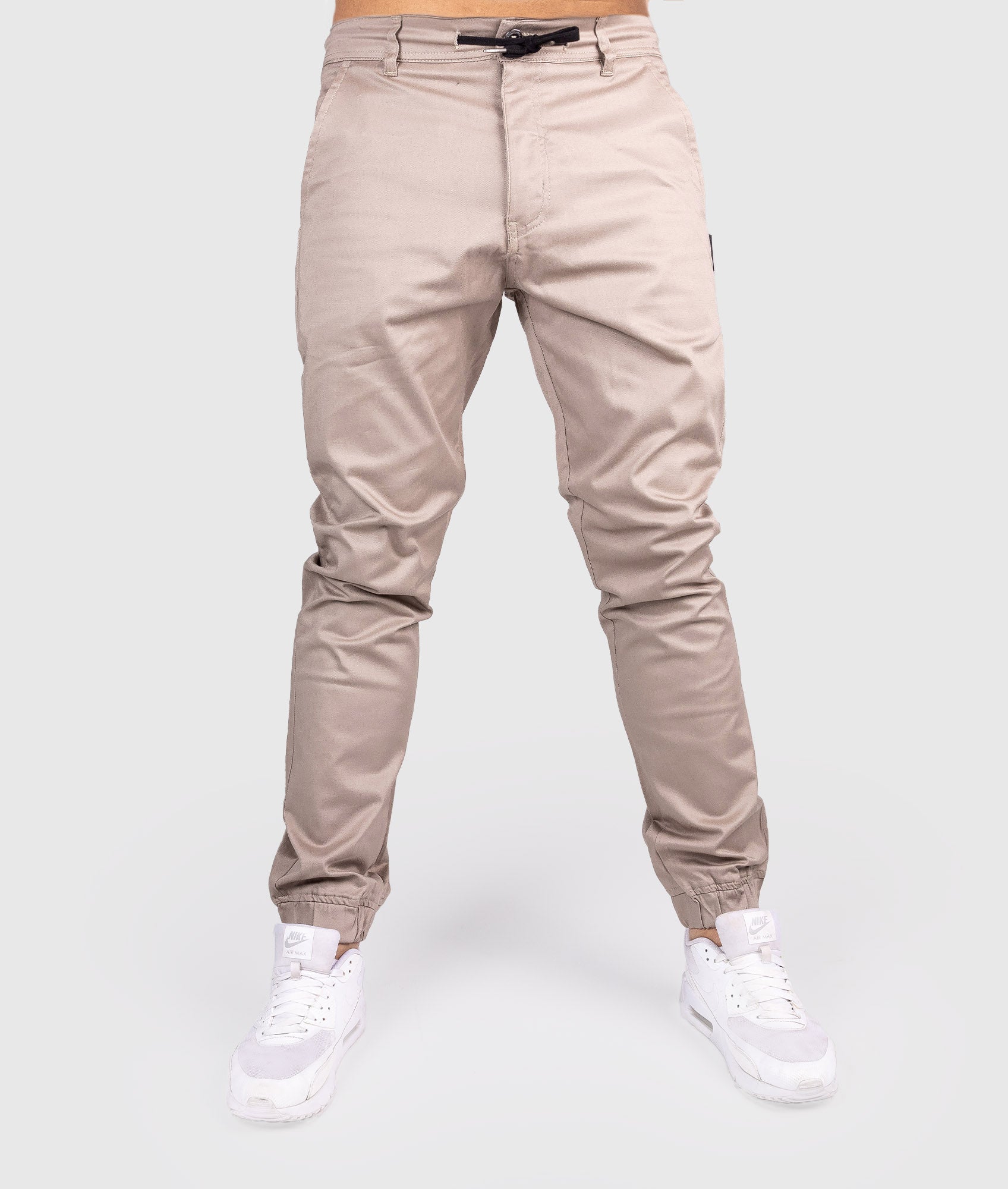 HardTuned Grid Cuffed Chinos - Tan - Hardtuned