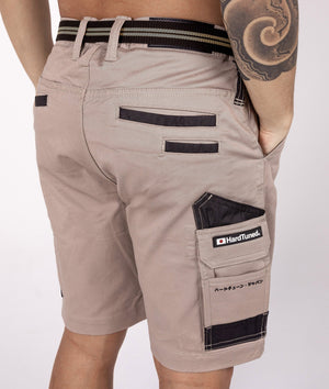 HardTuned Pitstop Cargo Shorts - Tan - Hardtuned