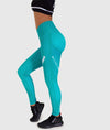 Hex Contour Leggings - Teal - Hardtuned