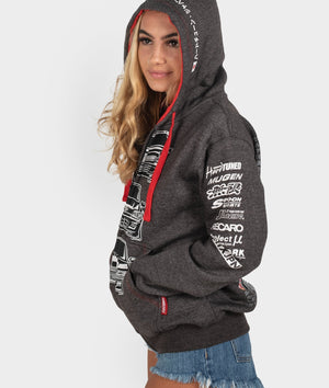 Honda Civic EK, EG, ED Womens Hoodie - Hardtuned