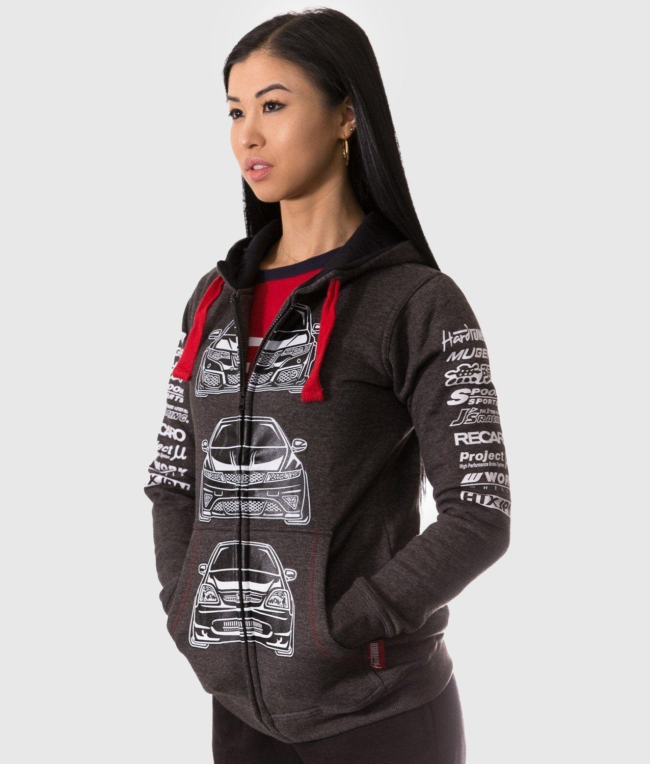 Honda Civic FK, FN, EP Womens Hoodie - Hardtuned