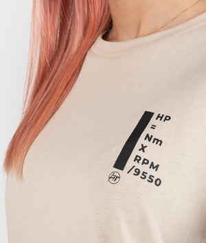 Horsepower Equation Womens Tee - Hardtuned