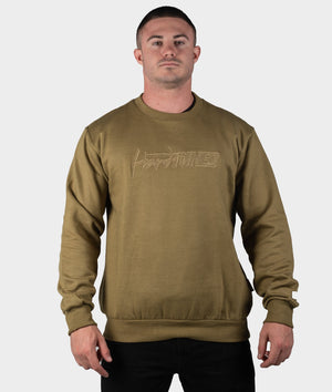 HT Embroidered Sweater - Olive - Hardtuned