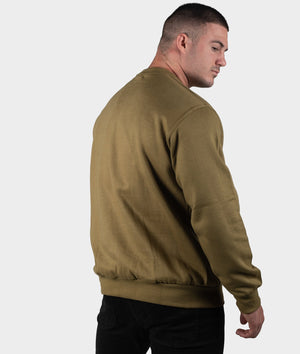 HT Embroidered Sweater - Olive - Hardtuned