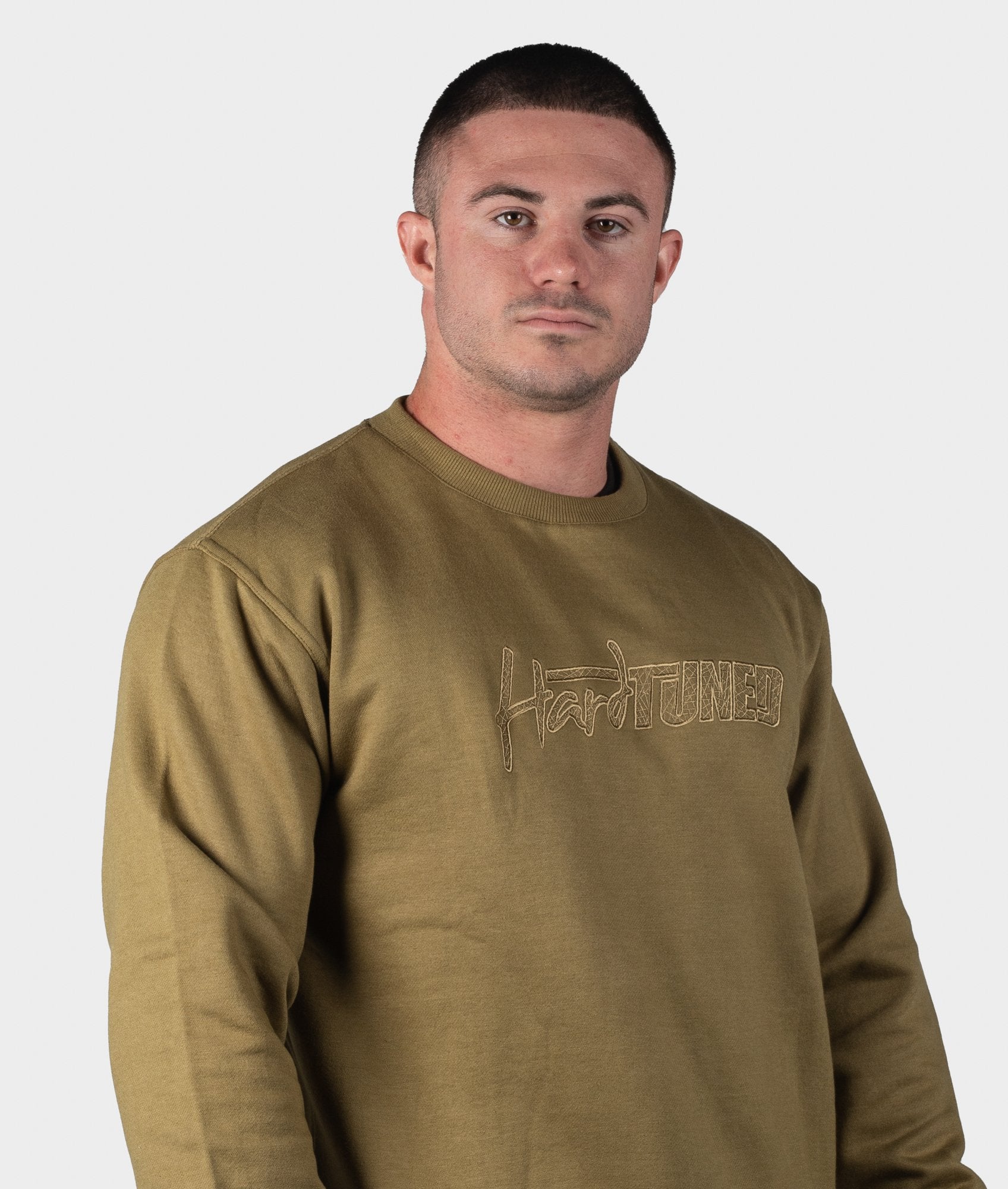 HT Embroidered Sweater - Olive - Hardtuned