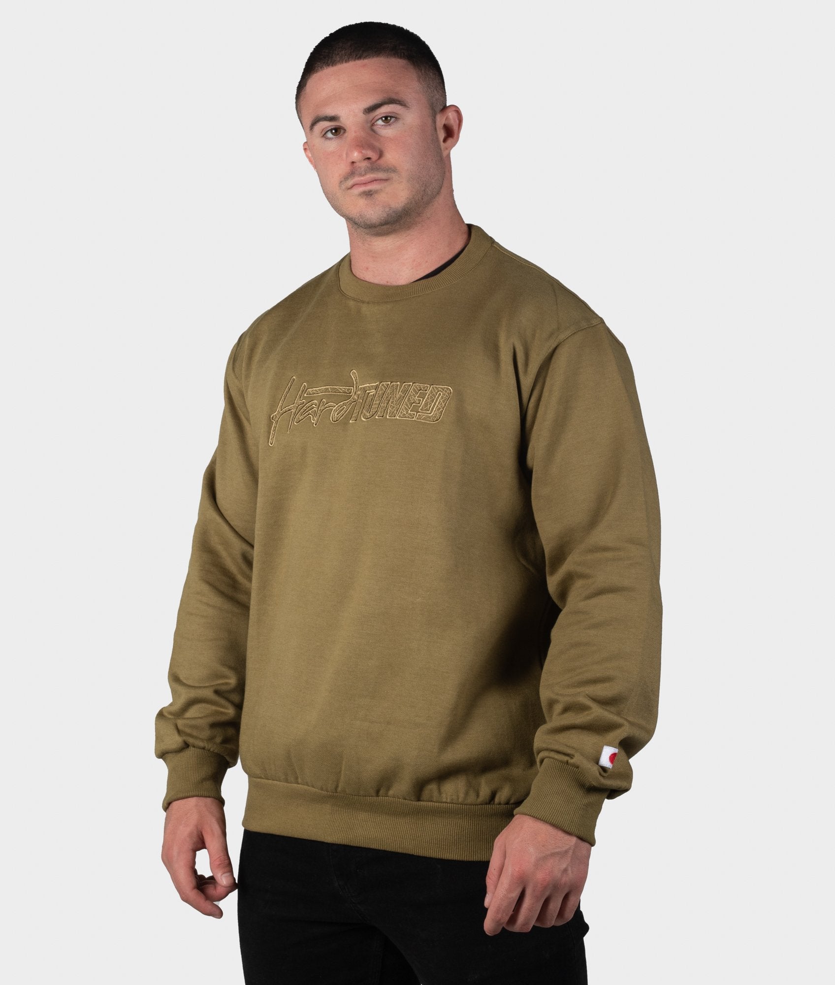 HT Embroidered Sweater - Olive - Hardtuned