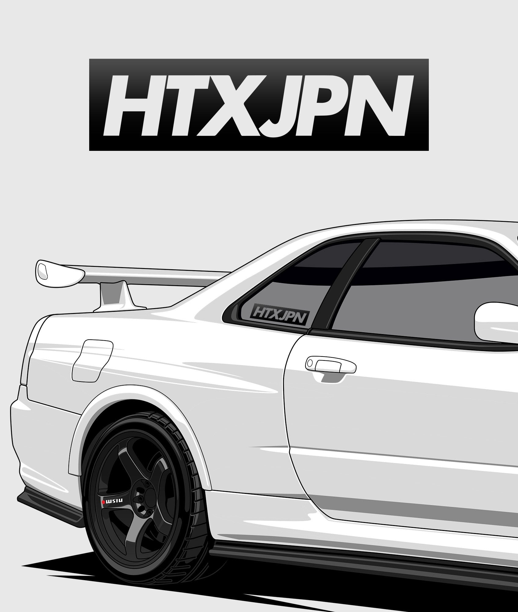 HTXJPN Classic Vinyl Sticker - Hardtuned