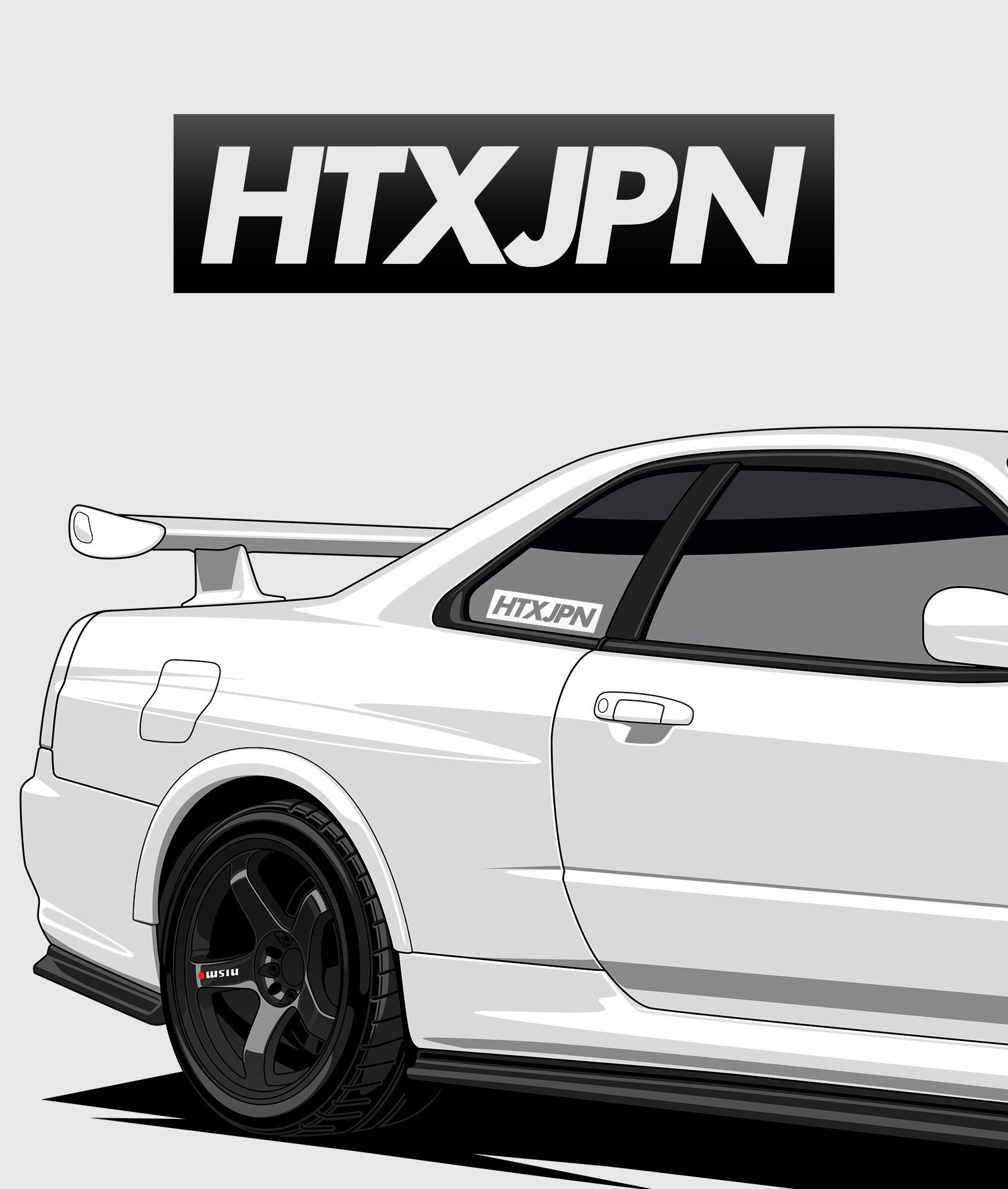 HTXJPN Classic Vinyl Sticker - Hardtuned