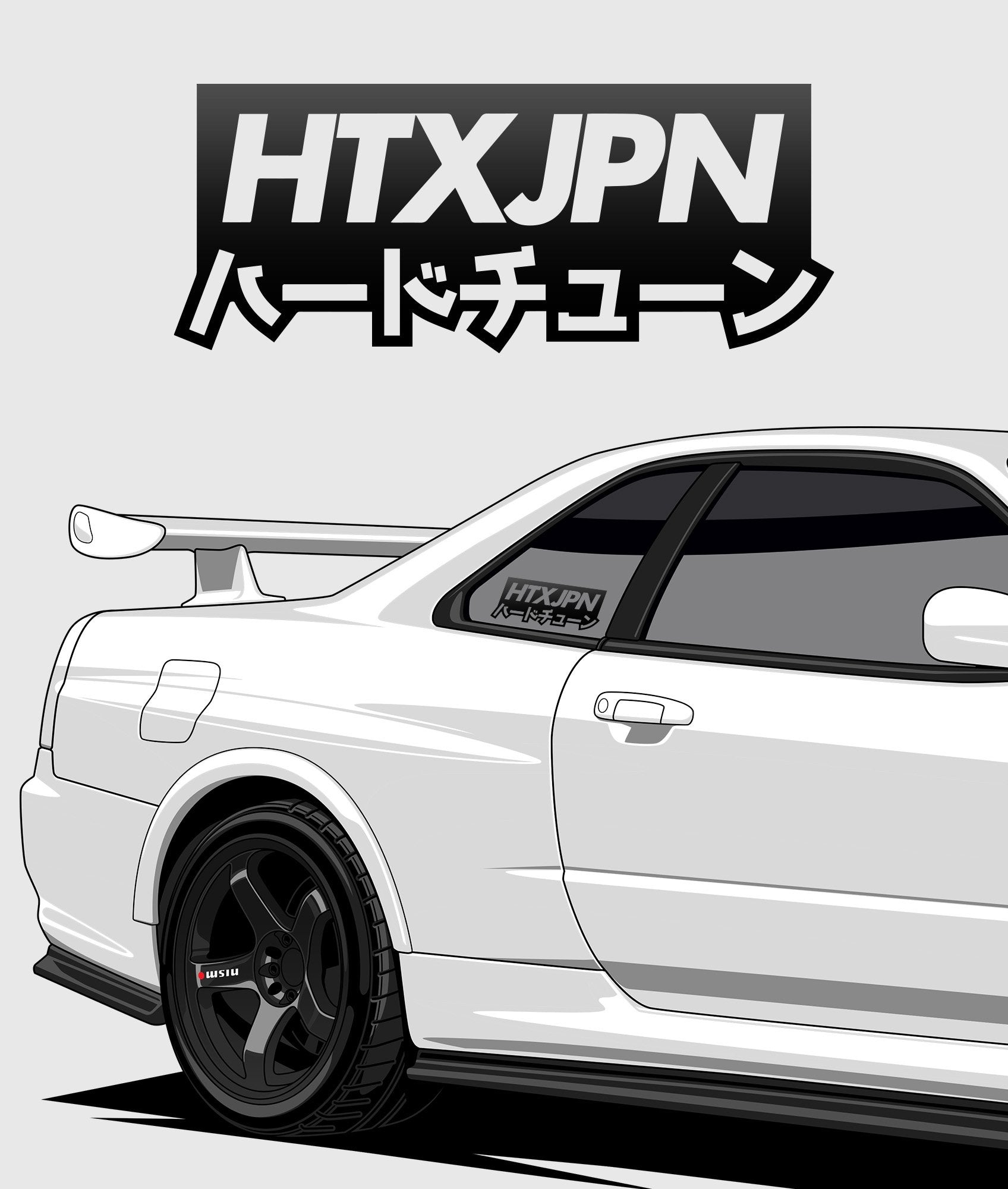 HTXJPN Kanji Vinyl Sticker - Hardtuned