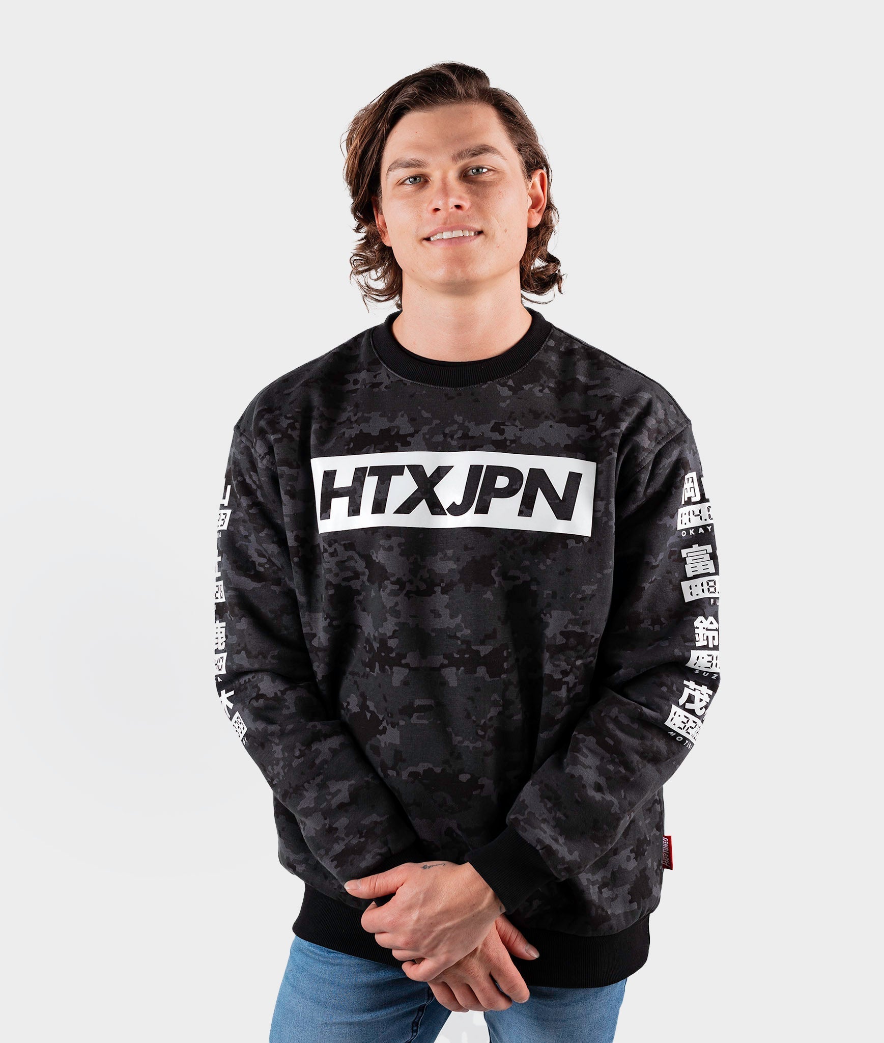 HTXJPN Times Crew Sweater - Camo - Hardtuned