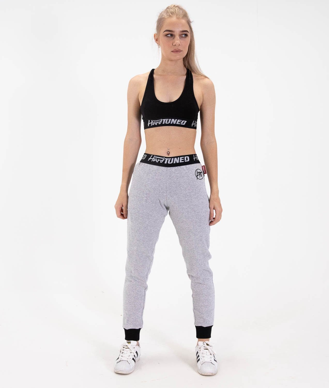 Ladies Power Over Trackies - Grey - Hardtuned