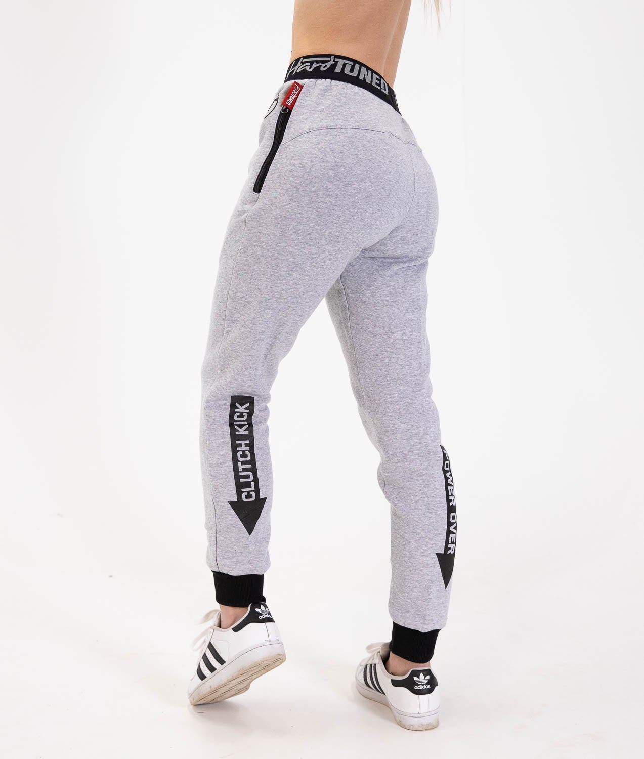 Ladies Power Over Trackies - Grey - Hardtuned