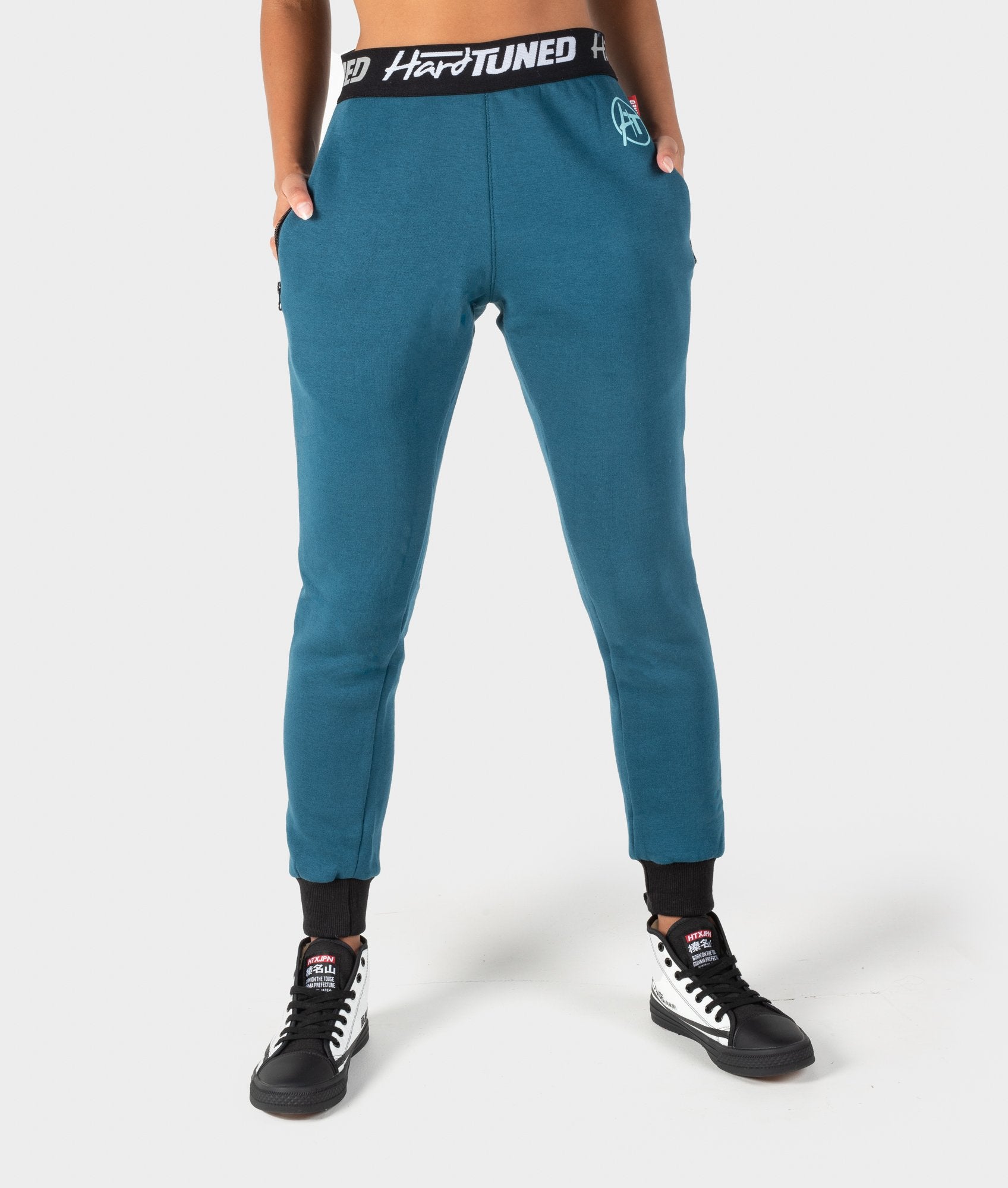 Ladies Power Over Trackies - Teal - Hardtuned