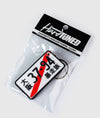 License Plate Stripe Rubber Key Ring - Hardtuned