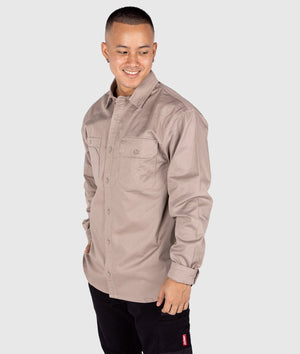 Long Sleeve Work Shirt - Tan - Hardtuned