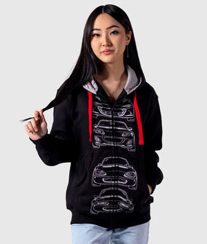 Mazda MX-5 Miata Roadster Womens Hoodie - Hardtuned